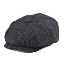 Load image into Gallery viewer, BOTVELA Wool Tweed Newsboy Cap