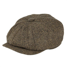 Load image into Gallery viewer, BOTVELA Wool Tweed Newsboy Cap